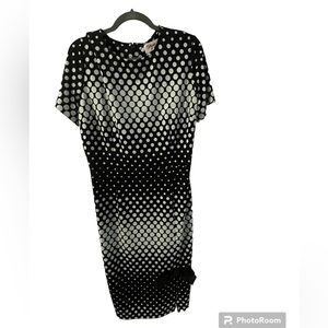 Black and white formal dress